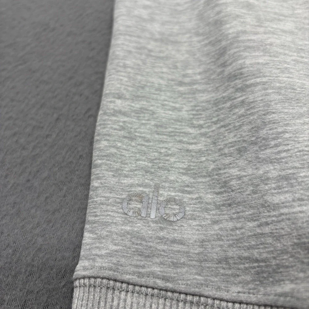 Alo Yoga Goddess Leggings Womens Size Small Heather Gray Ribbed Athleisure‎
